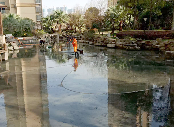 赫章景观池淤泥清理